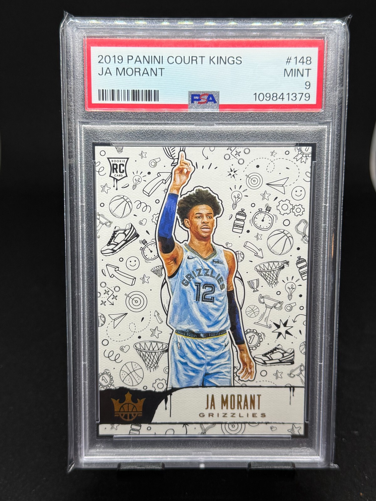 2019-20 Panini Court Kings - Rookies Level III Ja Morant (RC) #148 | PSA 9