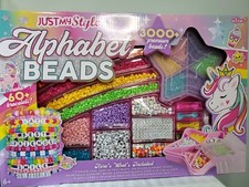 Just My Style Alphabet Bead Set over 3,000 pieces to make 60 Bracelets - NEW