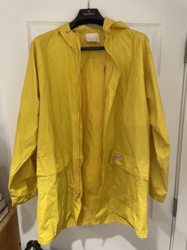 vintage helly hanson fisherman style rain jacket size medium  - Picture 1 of 12