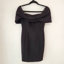 NWOT Amanda Uprichard Little Black Dress Cocktail LBD Off-Shoulder Women's XS