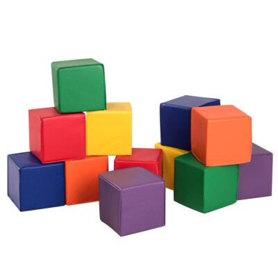 Kinder Schaumstoff Bausteine 12 Stck. Weich Kleinkind Klettern Würfel Set Indoor Spielen Spielzeug