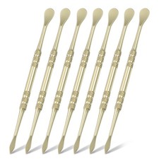7pcs Wax Carving Tool 4.75" Stainless Steel Sculpture Tools, Gold Plated