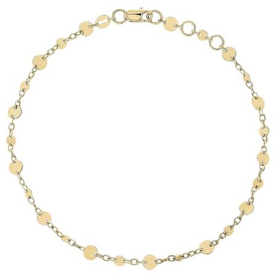 Elements Gold GB525 Discs and Chain Bracelet in 9ct Gold
