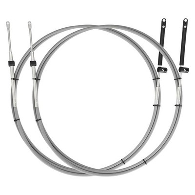 BOATCON 14FT Boat Throttle and Shift Cables,GEN I Remote Control 14FT, grey