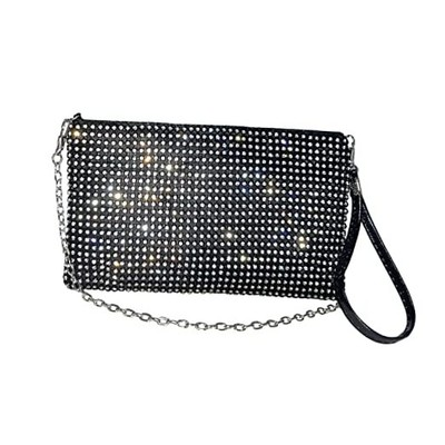 #ad #ad Silver Wristlet Clutch Purse for Women Evening Bags and Clutches Purses Black