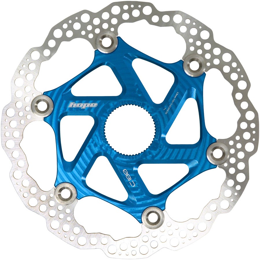 Hope 180mm MTB Floating Center-Lock Disc Brake Rotor - Aluminum - Stainless 22190₽