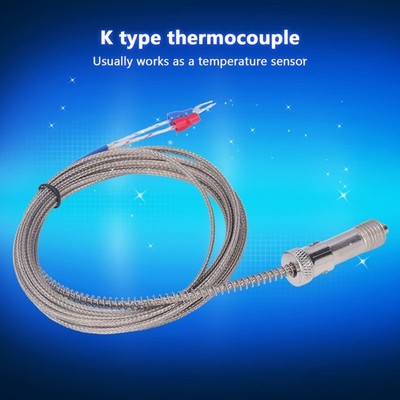 K Type Thermocouple Stainless Steel Snap Fit Spring Thermocouples