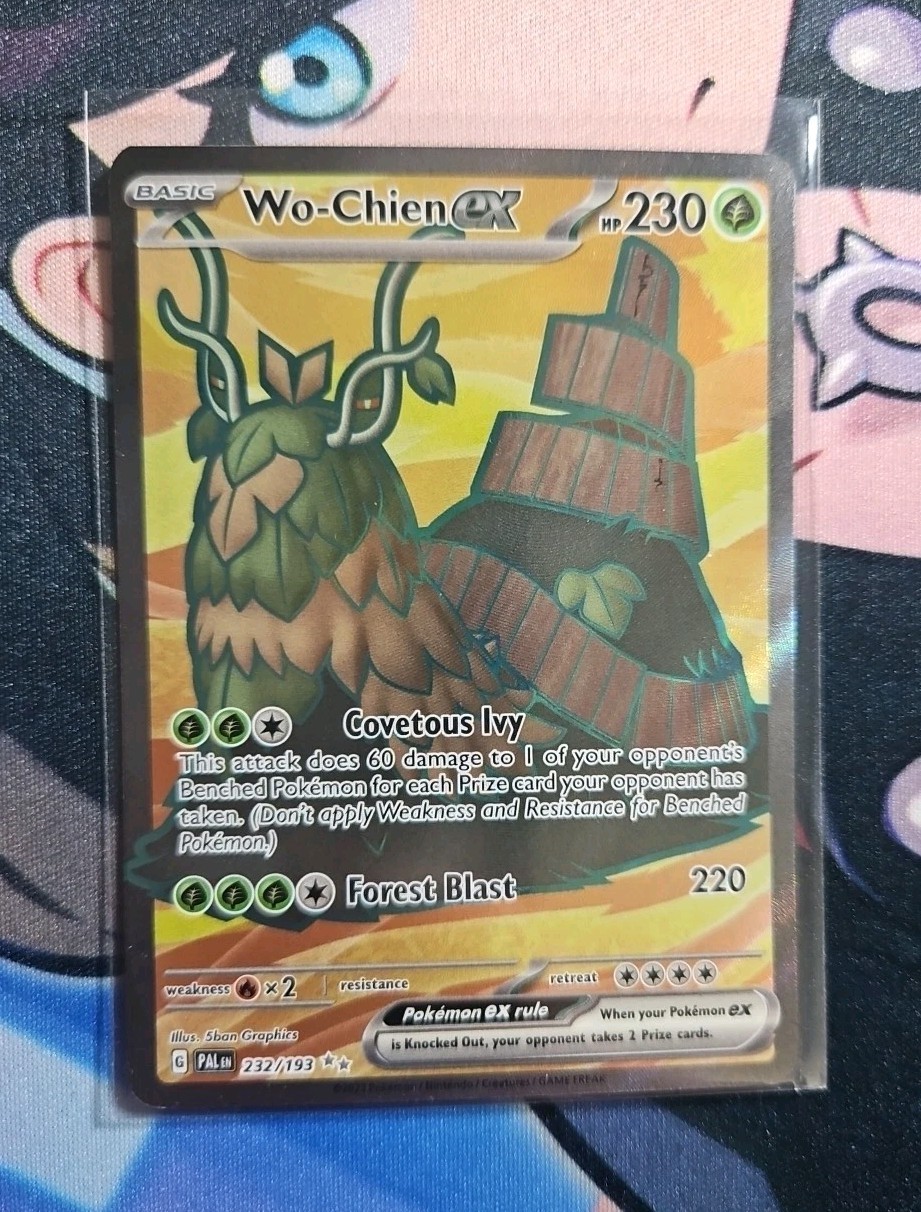 Wo-Chien EX 2023 Paldea Evolved Full Art Ultra Rare Pokemon Card 232/193 (NM)