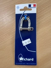 Wichard 1/4" Self-Locking D Shackle #1203 Stainless Steel - Made In France