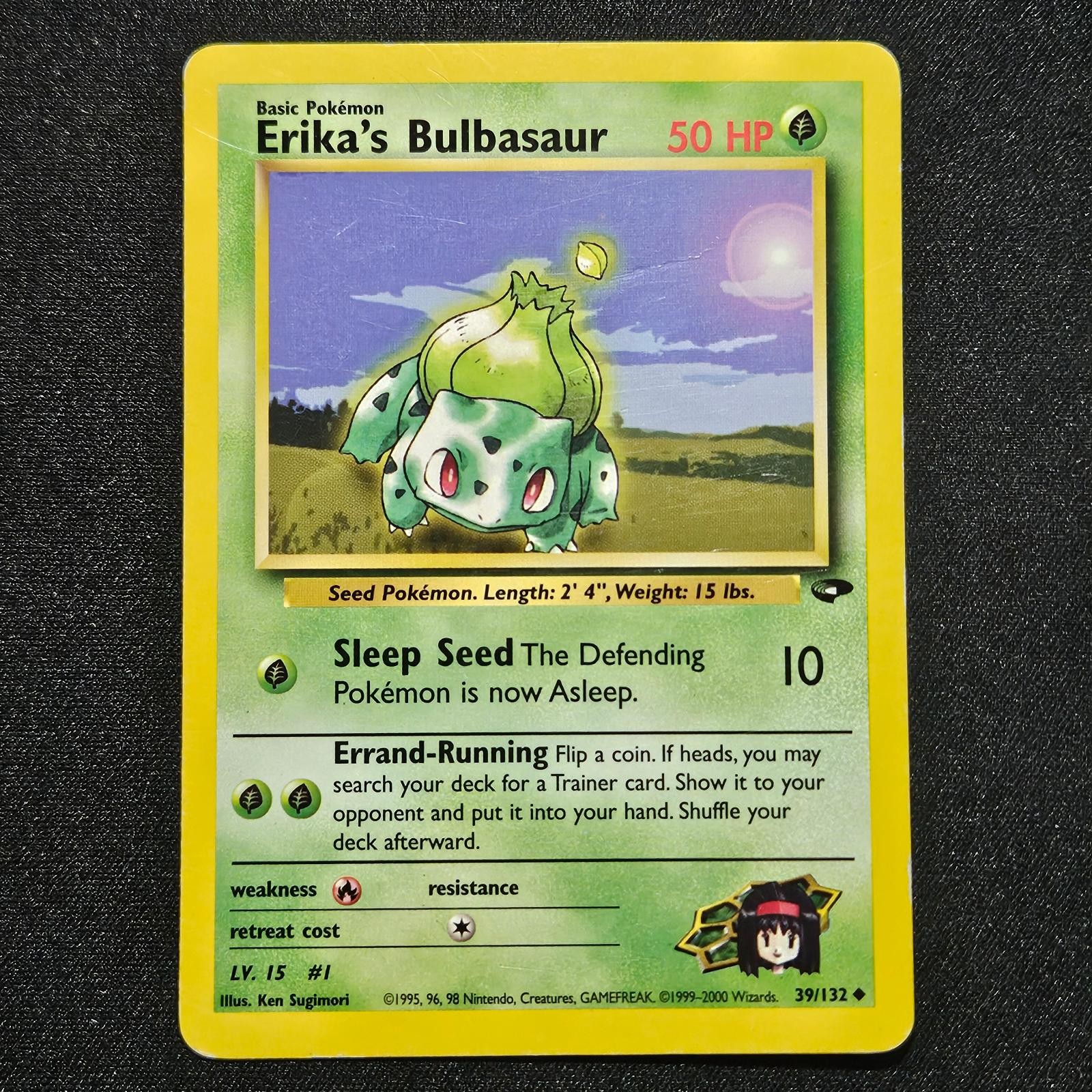 Pokemon ERIKA'S BULBASAUR 39/132 GYM CHALLENGE Unlimited