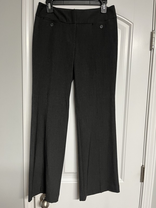 Apt 9 Women Curvy  Fit Dress Pants Career STRETCH Wide Leg Sz 4p Petite Stretch