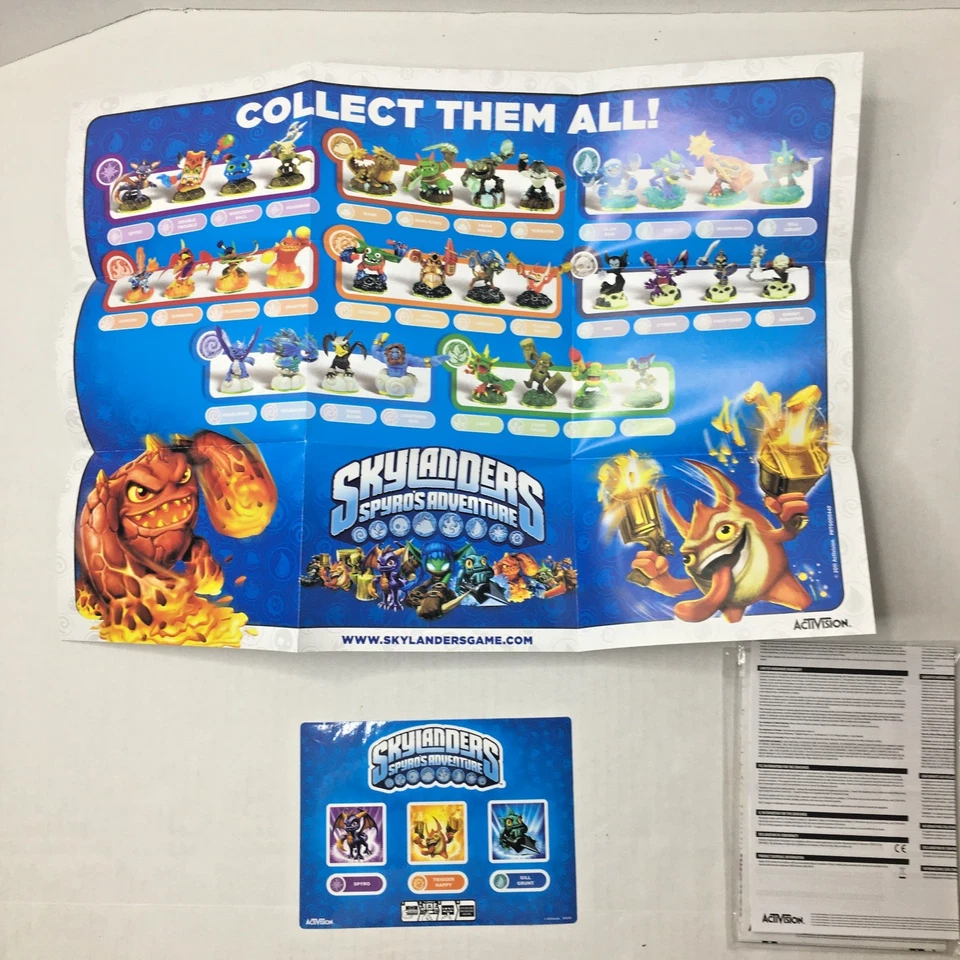 Skylanders Spyro’s Adventure Lote (26) + Tarjetas, Códigos, Bolsa, Portal, Mapas, Paquetes Foto 2 de 4