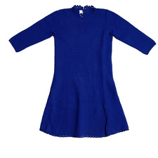 NWOT RARE Belmaggio Knit sweater blue dress 10 VINTAGE