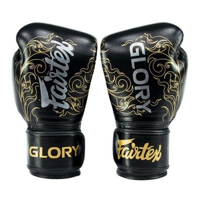 Fairtex Glory Boxing Gloves Black Gold | Training Sparring Muay Thai MMA-