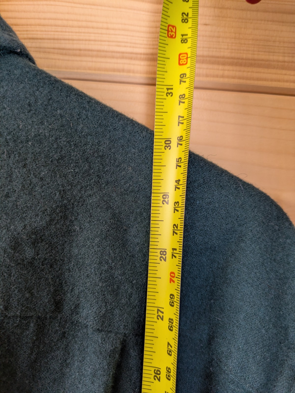 Vintage Pendleton Forest Green Wool Button Down O… - image 12