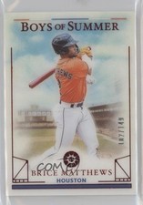 2024 Panini Boys of Summer Red 102/149 Brice Matthews #27 16bw