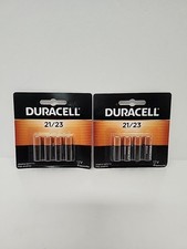 Lot Of 2, 4 Pack Duracell 12 Batteries 21/23 12 Volt A23 MN21 Exp 2029