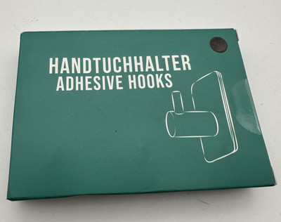 4smile Handtuchhaken ohne Bohren, 6er Set - Handtuchhalter Schwarz