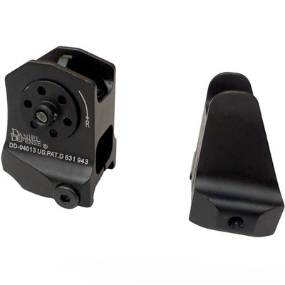 #ad 1 Pair D amp;D Flip up Low Profile Metal Sight Folding Iron Sights Front Rear Set $14.99