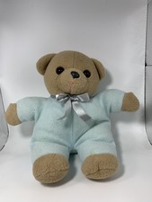 SMALL DUCK EGG BLUE TEDDY  ADORABLE 10 INS TALL GOOD CON WASHABLE LIGHT