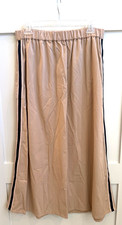 ANTHROPOLOGIE Maeve Sporty Side Stripe Pull-On Midi Skirt MEDIUM NWT 128