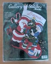 Buscilla Gallery Of Stitches Stocking Pattern Kit Christmas Mr and Mrs Claus