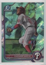 2022 Bowman Chrome Sapphire Edition Prospects Aqua 5/99 Yhoswar Garcia 06zf