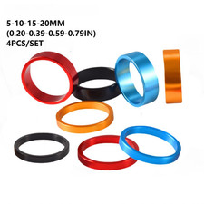 4x Aluminium Alloy Bike Headset Stem Spacers Set Fits 1-1/8" Forks Bike MTB