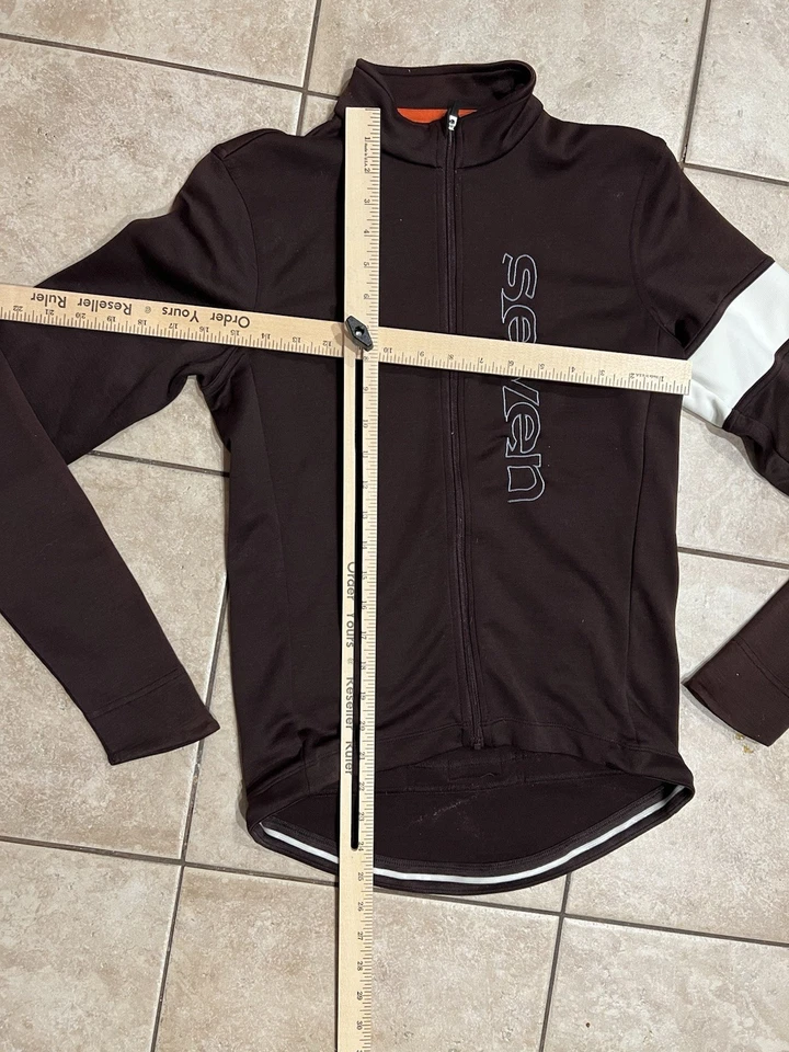 Rapha Jersey Mens S Cycling Classic Long Sleeve Purple Wool Blend Shirt Seven - Image 4 of 4