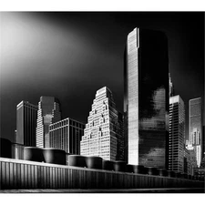 Giant Art 84x84 Skyline Fine Art Giant Canvas Print in Multi-Color