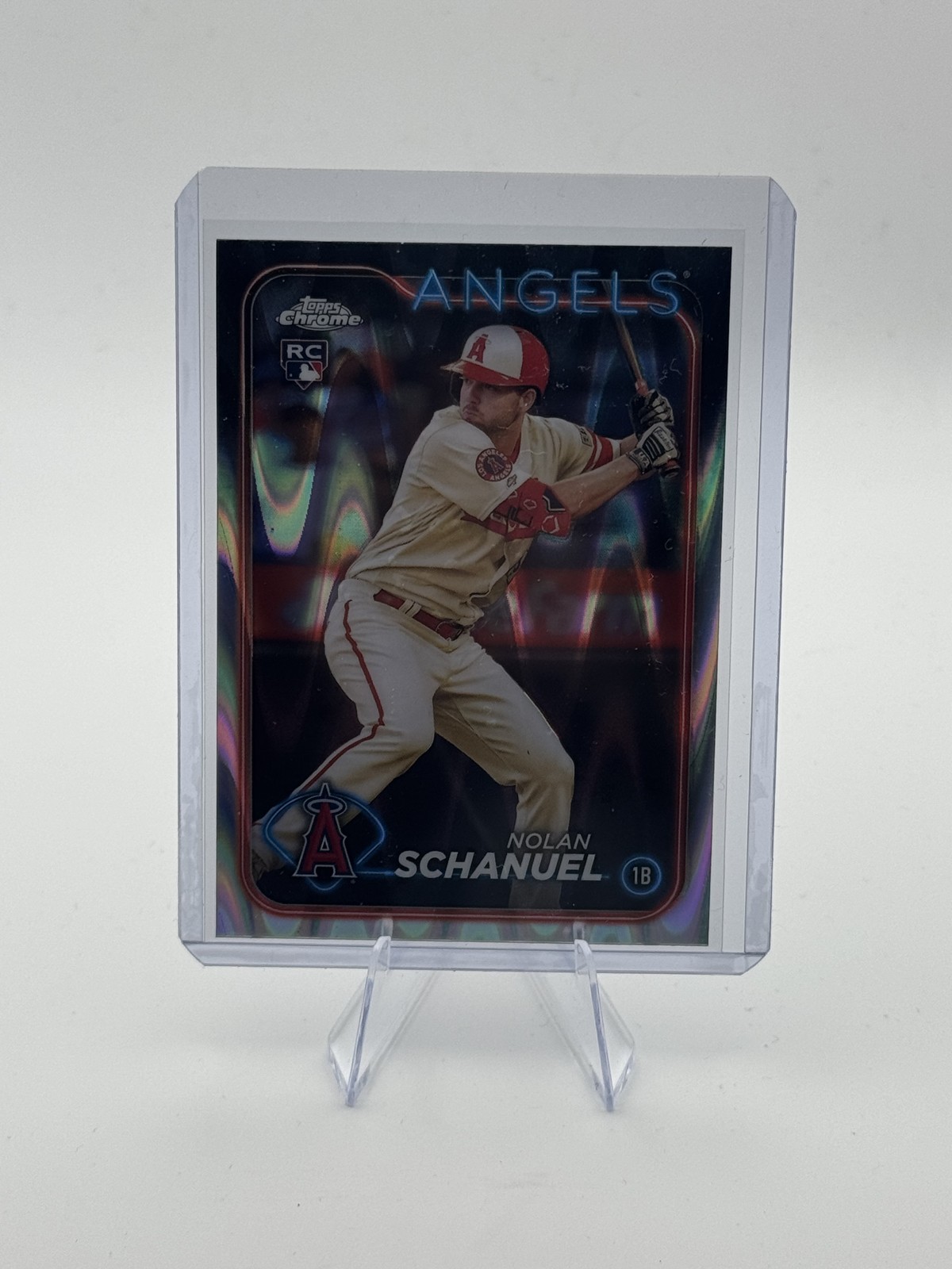 2024 Topps Chrome Nolan Schanuel #274 RayWave Refractor (RC) Los Angeles Angels