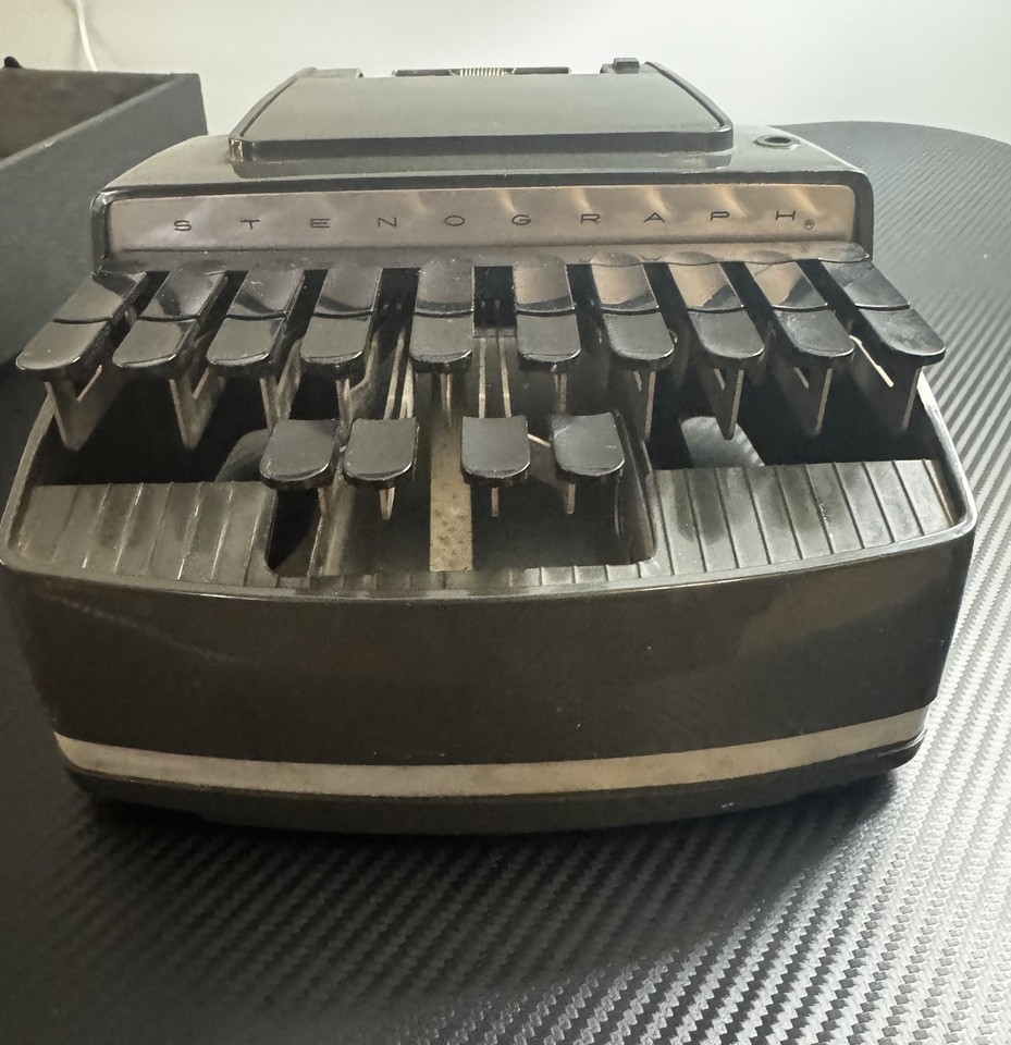 Vintage Stenograph Court Reporting Shorthand Machine Secretarial Model ...