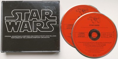 STAR WARS The Original Soundtrack 2xCD 1983 West Germany RED FACE no target