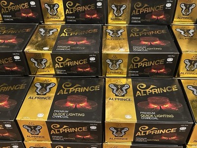 Al Prince Premium Quick Lighting Hookah Charcoal- 100 Discs - 33Mm Hight Quality