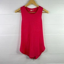 GAP Heathered Dark Hot Pink Sleeveless Twisted Back Tank Top Shirt Size XS