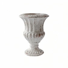 Terrakotta Vase Distressed geriffelt Vase leicht zu reinigen f&uuml;r Eingang
