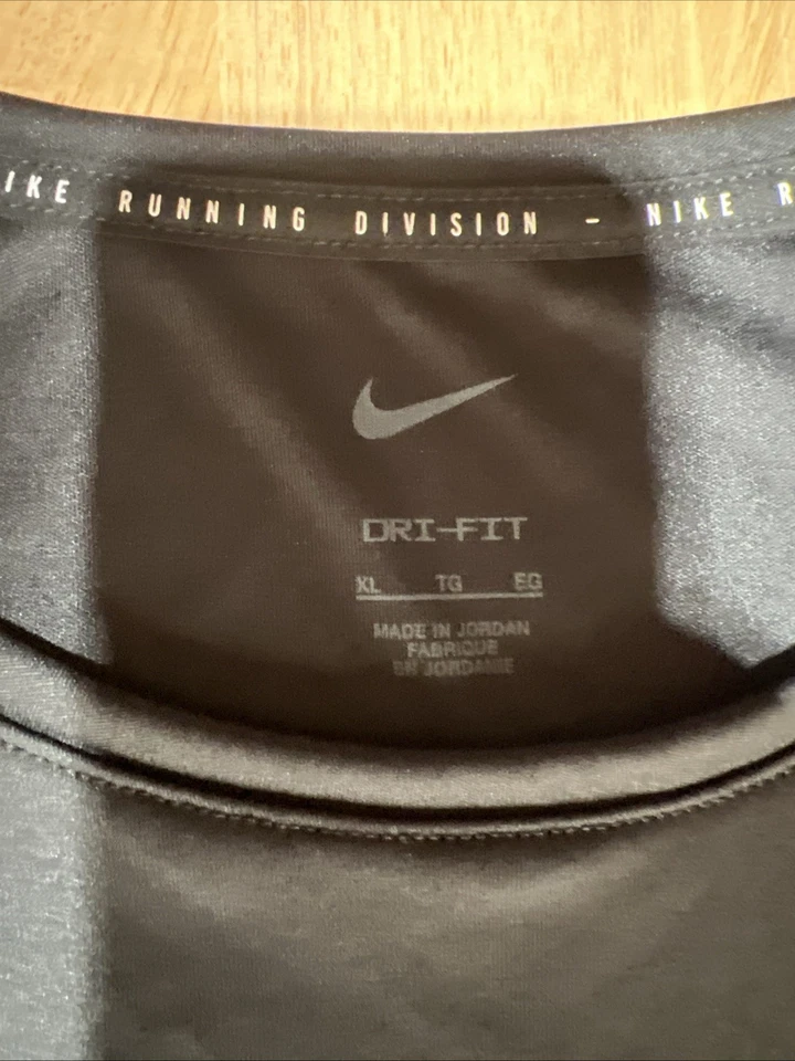 Nike Drifit Miler Run Flash Ls Tshirt Mens Size - X-Large Black - Image 3 of 4