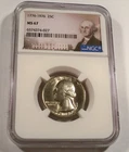 1976 NGC MS67 CLAD WASHINGTON QUARTER 25c BUSINESS STRIKE NICE GOLD TONE MS 67