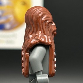LEGO Brand Star Wars Minifigure Head Modified 30483pb01 for Chewbacca sw0011a