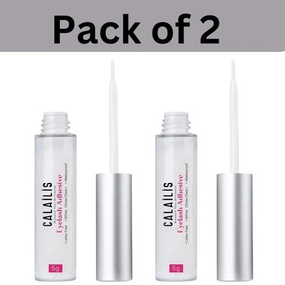 CALAILIS False Eyelash Glue, Lash Adhesive Super Strong Hold Waterproof Glue 5g