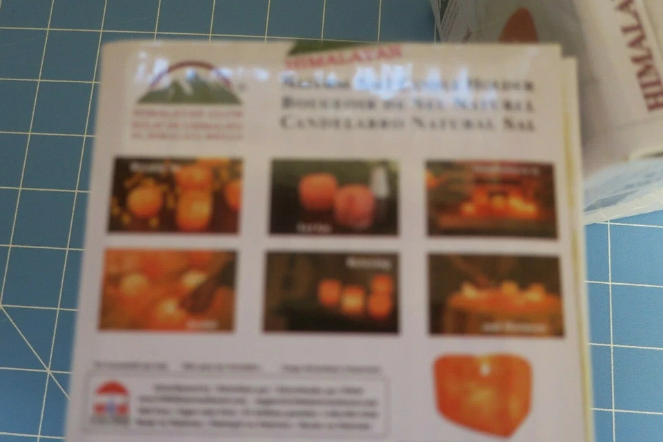 Par de CANDELABROS CRISTAL SAL BRILLO HIMALAYA NUEVOS EN CAJAS Foto 3 de 4