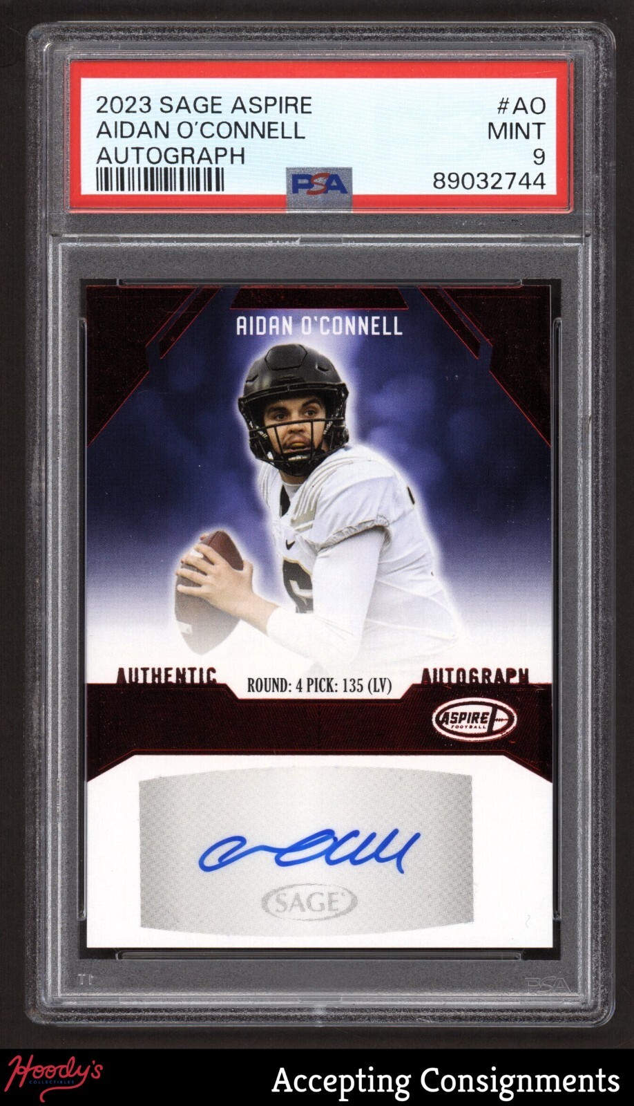 Aidan O'Connell Sage Aspire Autograph #AO Base