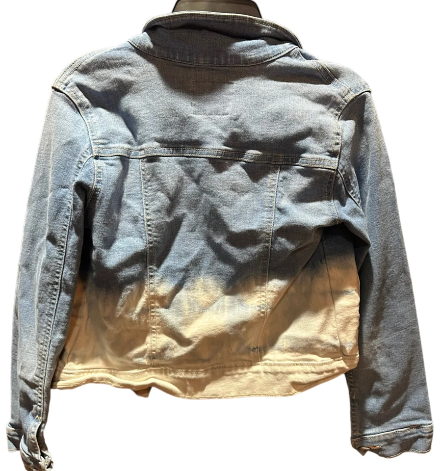 Chaqueta Denim Multicolor Old Navy Niña Azul y Blanco Talla L (10-12) Foto 2 de 2