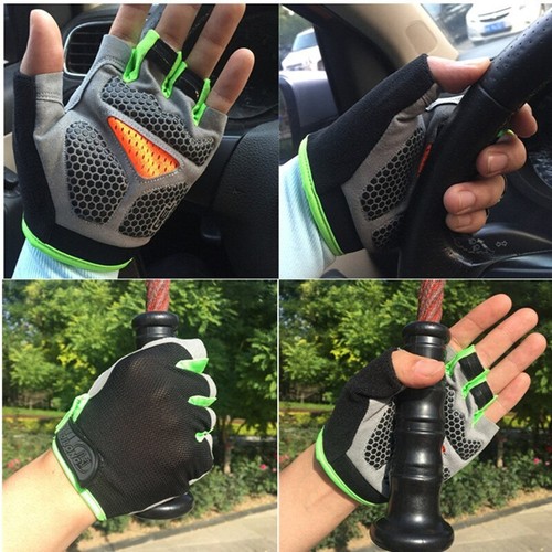 Half Finger Gel Cycling Gloves Breathable Anti-slip MTB Bike Bicycle Gloves  - Picture 5 of 40