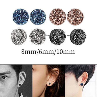 8 Stück Ohrringe Ohrstecker Trendy Glänzend Ohrringe Glitzer Elegant für