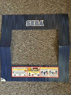 Sega Cyber Police Eswat Arcade Monitor Shroud Bezel