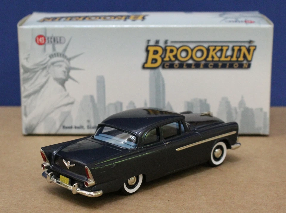 Brooklin 103 1956 Plymouth Plaza 2 puertas Club sedán carbón 1:43 como nuevo/caja 2003 Foto 4 de 4