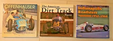 Three Iconic open-wheel racing books -from the 1950s and 1960s.