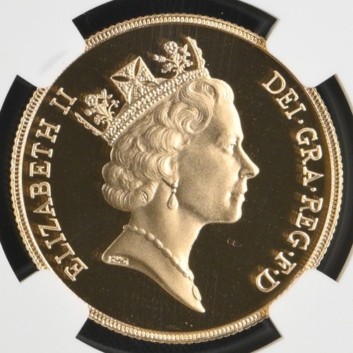 Great Britain UK 1985 2 Pound/Sovereign 0.47 Oz AGW Gold Proof Coin NGC PF69 UC - Picture 4 of 4