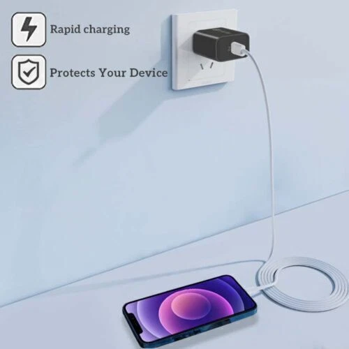 Lote de cables de cargador de pared rápido tipo C Fit Google Pixel 8 7 6 Pro 7a 6a 5 4 3 Foto 2 de 4